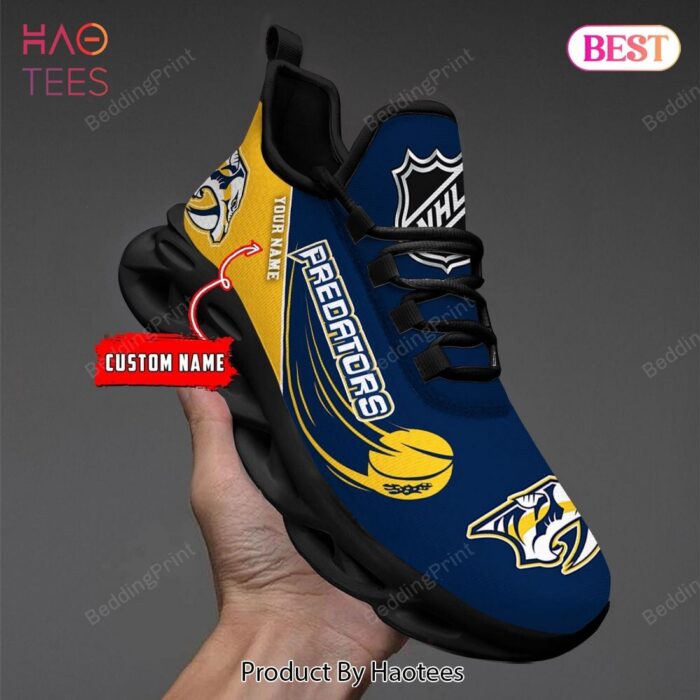 Nashville Predators Personalized NHL Max Soul Shoes