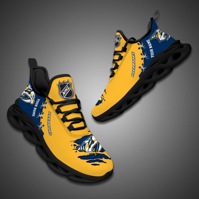 Nashville Predators Personalized NHL Max Soul Shoes