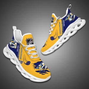 Nashville Predators Personalized NHL Max Soul Shoes Ver 2