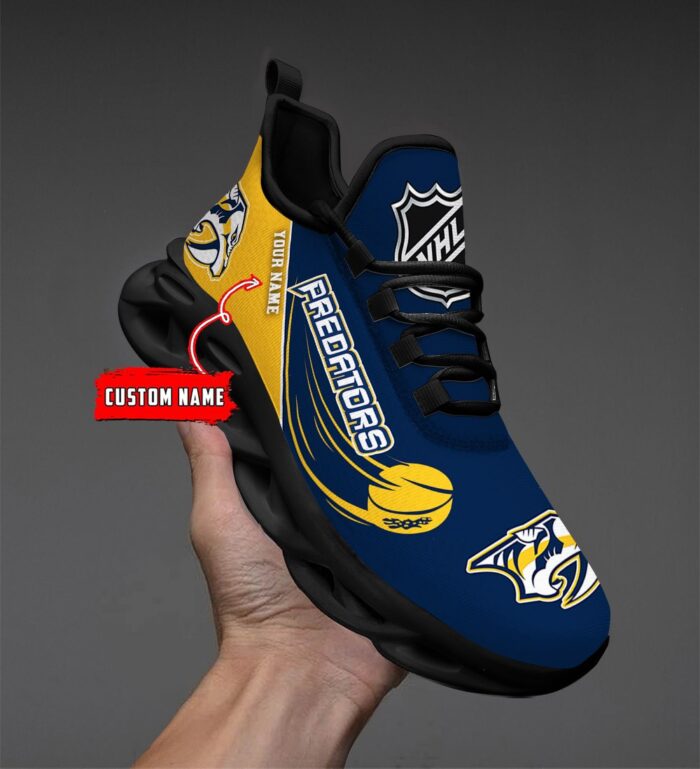 Nashville Predators Personalized NHL New Max Soul Shoes