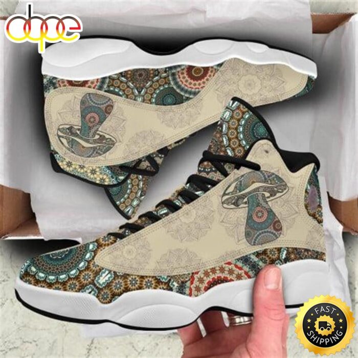 Native Weed Pattern Air Jordan 13 Sneakers