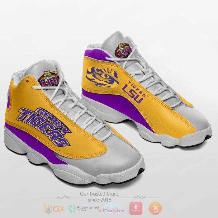 Ncaa Geaux Tigers Air Jordan 13 Shoes