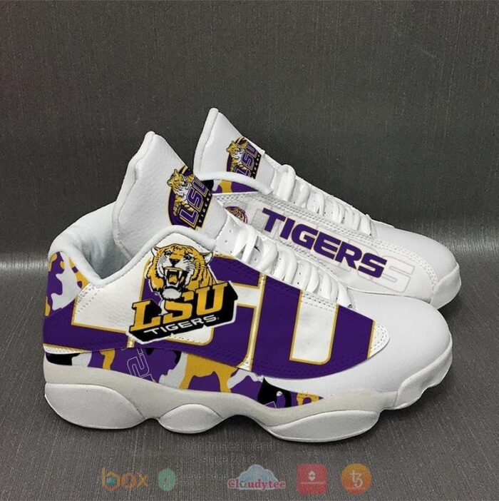 Ncaa Lsu Tigers And Lady Tigers Air Jordan 13 Shoes