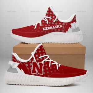 Nebraska Cornhuskers Creative Yeezy Running Shoes Unisex, Custom Shoes For Men And Women