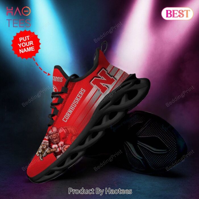 Nebraska Cornhuskers Custom Personalized NCAA Max Soul Shoes