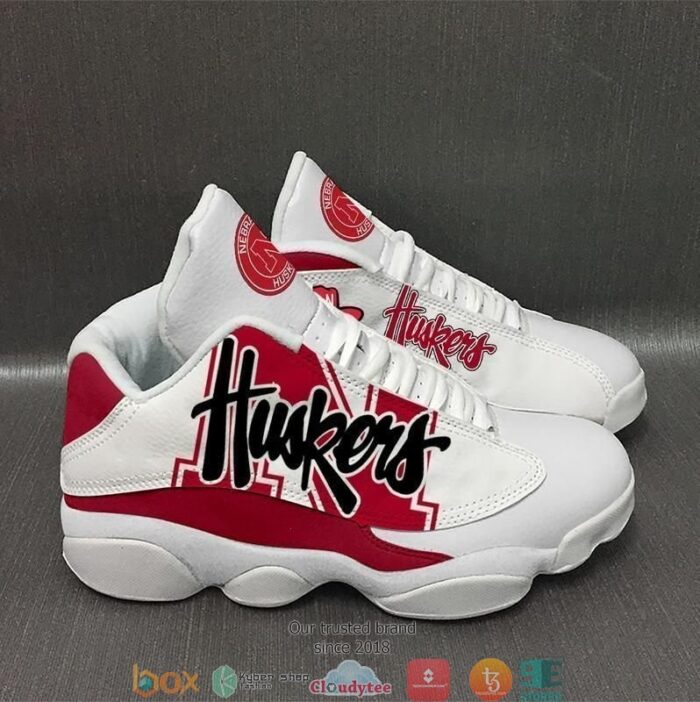 Nebraska Cornhuskers Football Ncaaf Football Team Air Jordan 13 Sneaker Shoes