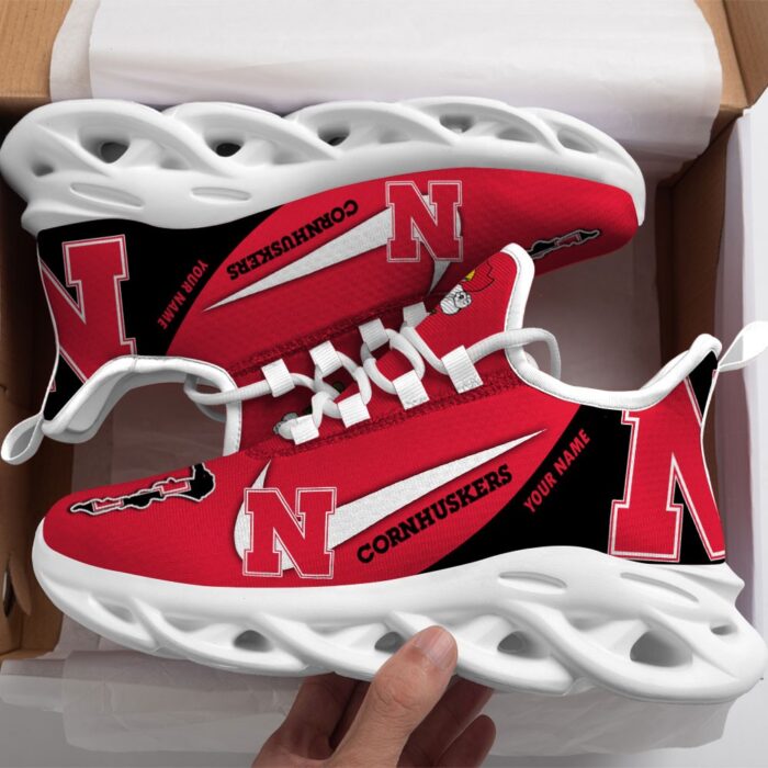 Nebraska Cornhuskers Personalized Luxury NCAA Max Soul Shoes