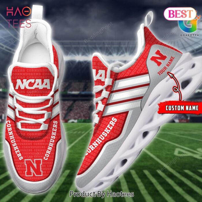 Nebraska Cornhuskers Personalized Max Soul Shoes