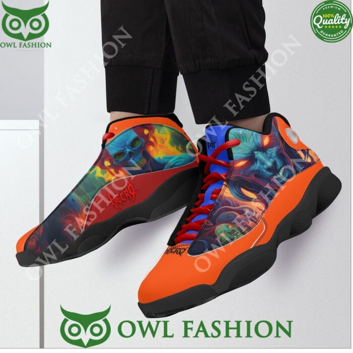 Necro Dope6 Demonic Aliens Mens Basketball Sneakers