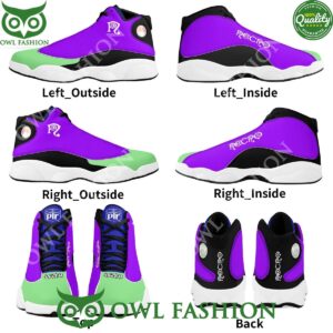 Necro Dope6 Green Purple Mens Basketball Sneakers