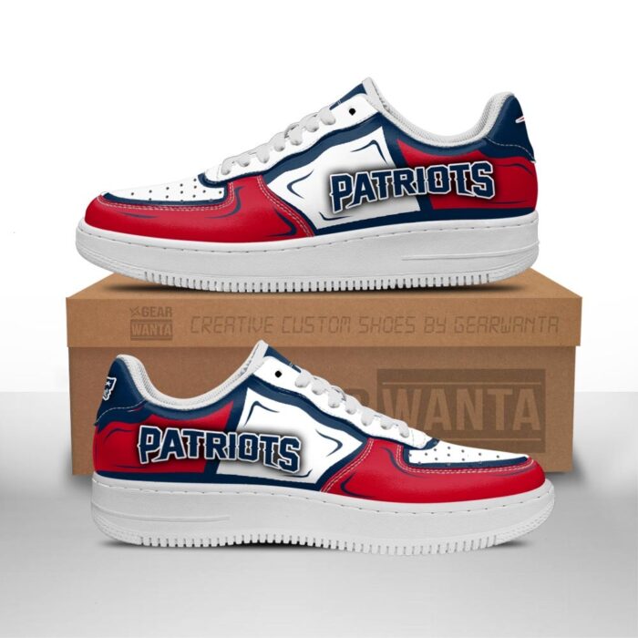 New England Patriots Air Sneakers Custom NAF Shoes For Fan