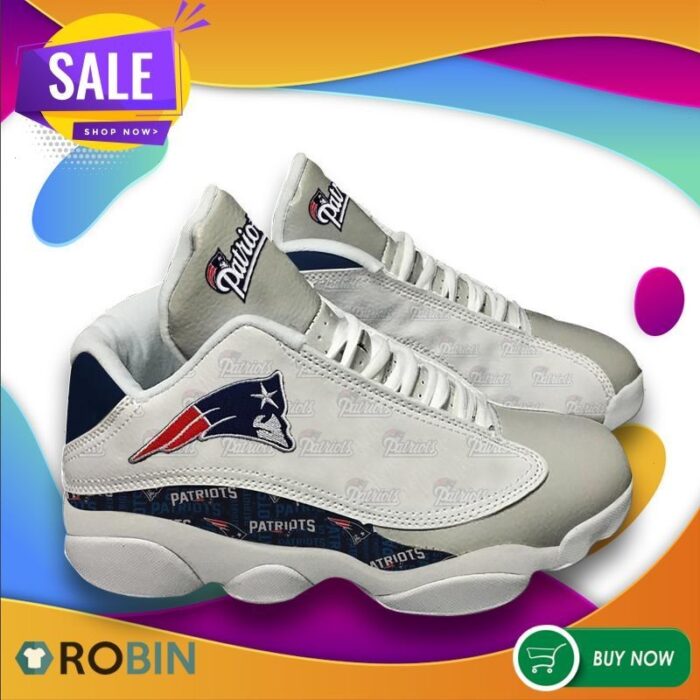 New England Patriots Football Air Jordan 13 Sneakers