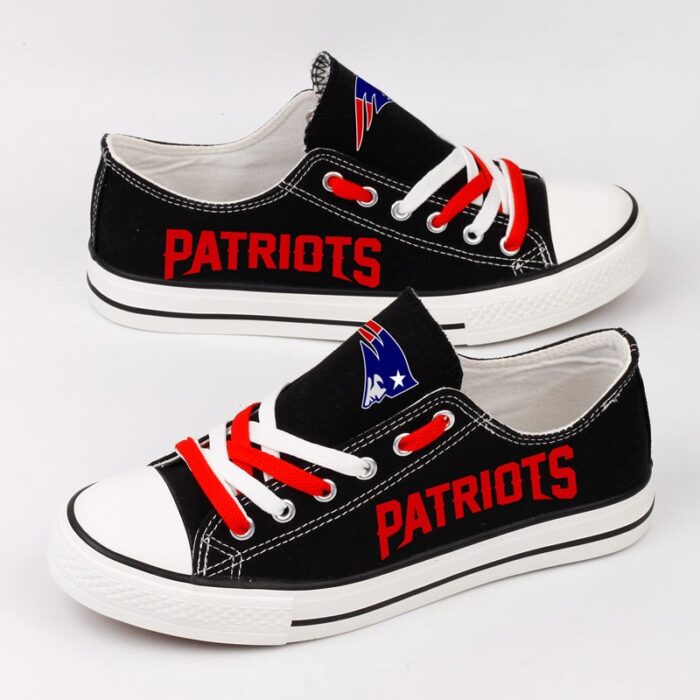 New England Patriots Men's Shoes Low Top Canvas Shoes