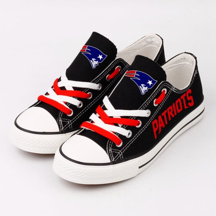 New England Patriots Men's Shoes Low Top Canvas Shoes