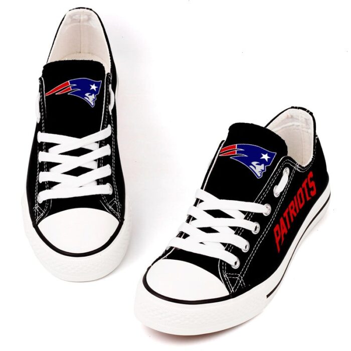 New England Patriots Men's Shoes Low Top Canvas Shoes