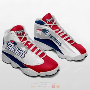 New England Patriots Nfl Red White Air Jordan 13 Shoes