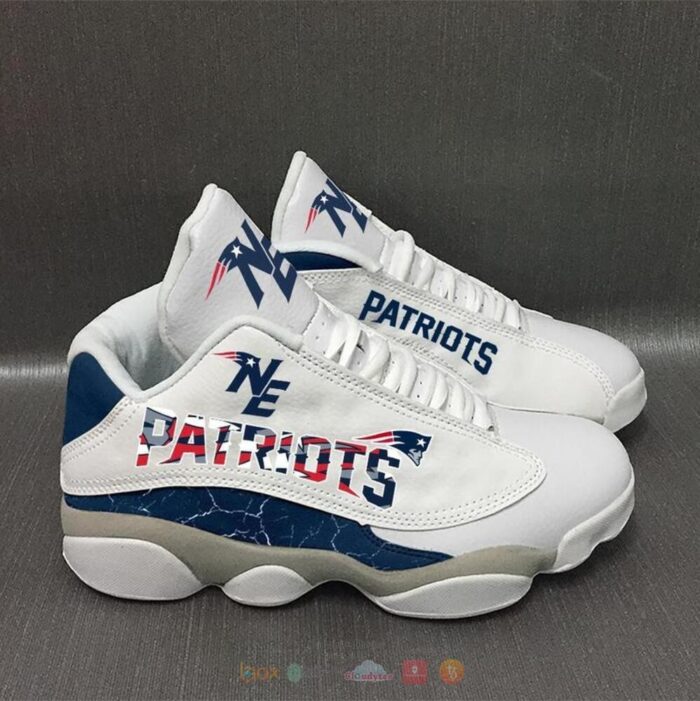 New England Patriots Nfl White Air Jordan 13 Shoes