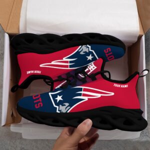 New England Patriots Personalized Custom Name Max Soul Shoes