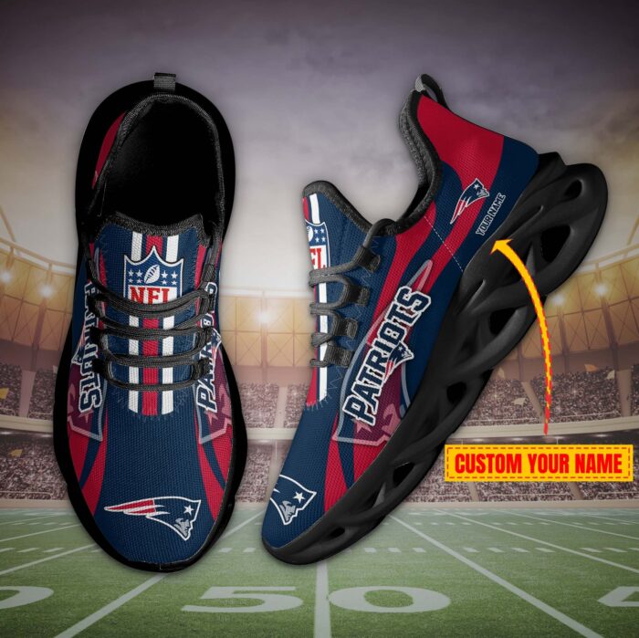 New England Patriots Personalized Max Soul Shoes