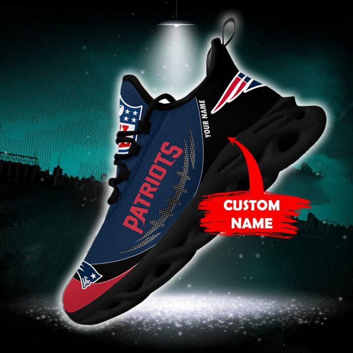 New England Patriots Personalized NFL Max Soul Shoes