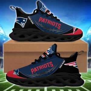 New England Patriots Personalized NFL Max Soul Shoes