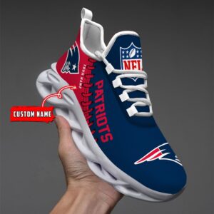 New England Patriots Personalized NFL Max Soul Shoes Ver 2