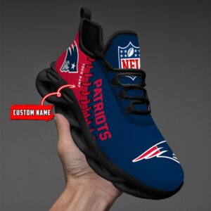 New England Patriots Personalized NFL Max Soul Shoes Ver 2