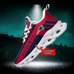 New England Patriots Personalized NFL Max Soul Sneaker