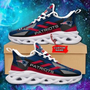 New England Patriots Personalized NFL Max Soul Sneaker Ver 1