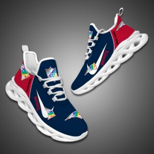 New England Patriots Personalized Pride Month Luxury NFL Max Soul Shoes Ver 2