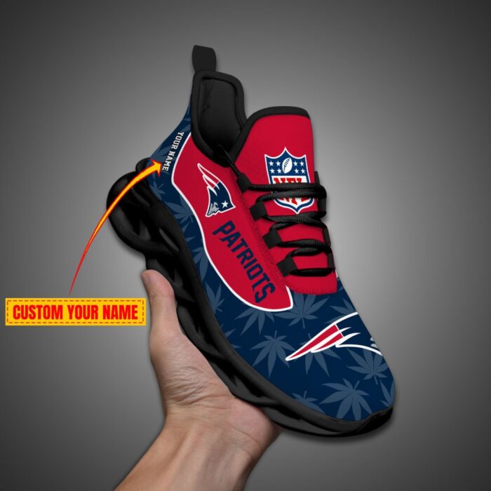 New England Patriots Personalized Weed Limited Edition Max Soul Shoes