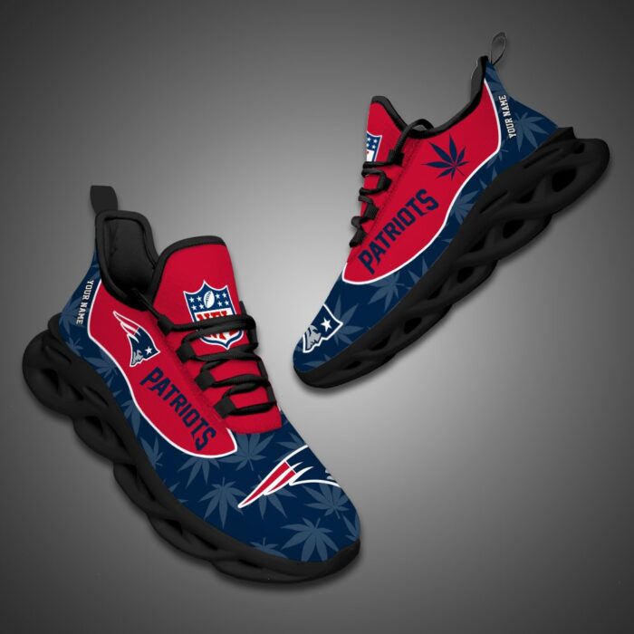 New England Patriots Personalized Weed Limited Edition Max Soul Shoes