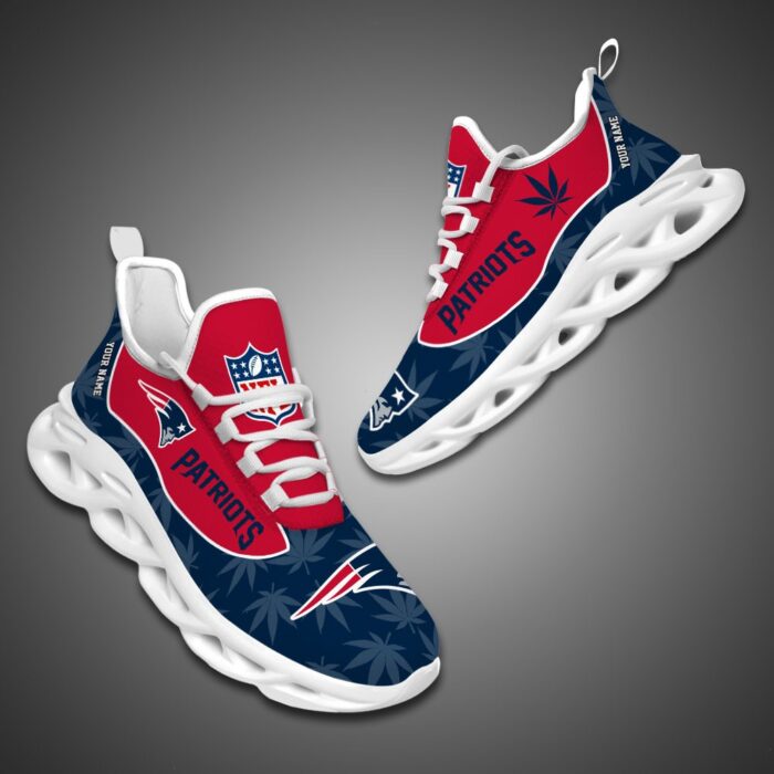 New England Patriots Personalized Weed Limited Edition Max Soul Shoes