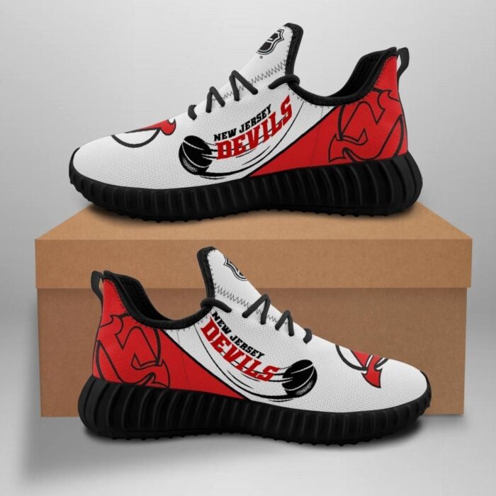 New Jersey Devils New Hockey Custom Shoes Sport Sneakers New Jersey Devils Yeezy Boost