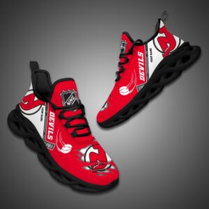 New Jersey Devils Personalized NHL Max Soul Shoes Ver 2