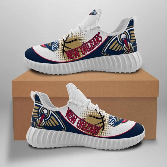 New Orleans Pelicans Unisex Sneakers New Sneakers Basketball Custom Shoes New Orleans Pelicans Yeezy