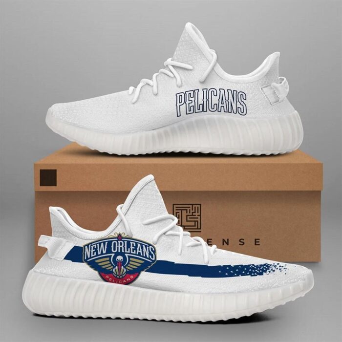 New Orleans Pelicans Yeezy Sneakers Shoes Art 628