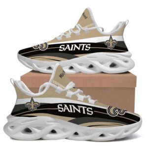 New Orleans Saints American Football Team Trending Custom Name Clunky Max Soul Sneaker Running Sport Shoes