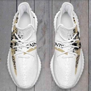 New Orleans Saints Men Running Yeezy Boost Shoes Sport Sneakers