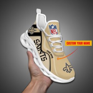 New Orleans Saints NFL Customized Unique Max Soul Shoes