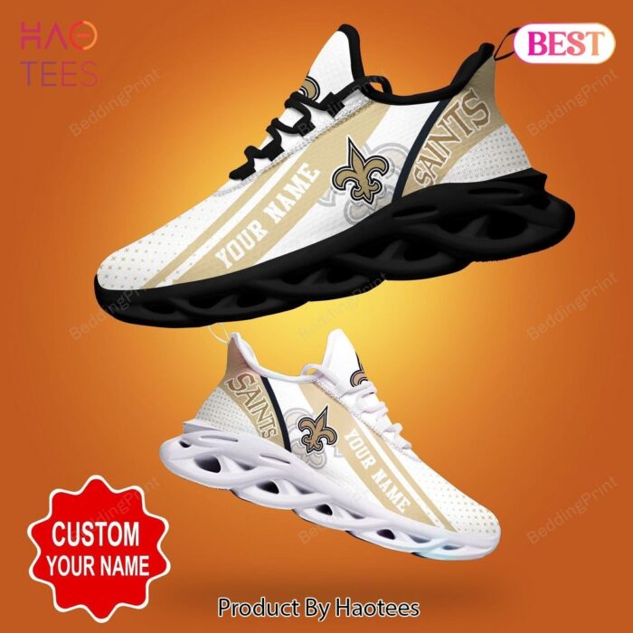 New Orleans Saints NFL White Mix Brown Max Soul Shoes