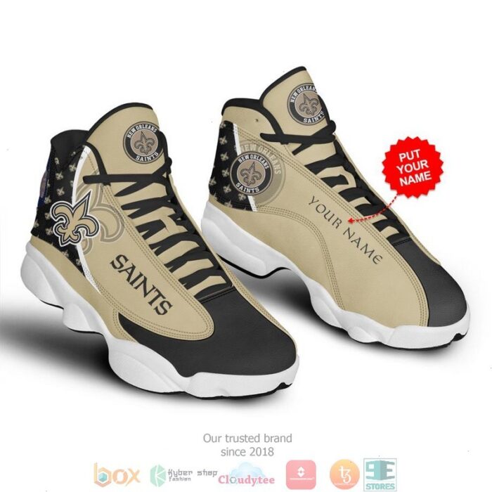 New Orleans Saints Nfl 5 Football Air Jordan 13 Sneaker Shoes