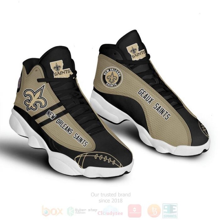 New Orleans Saints Nfl Air Jordan 13 Shoes 2