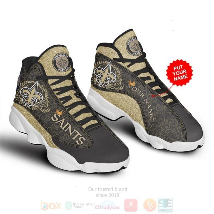 New Orleans Saints Nfl Air Jordan 13 Shoes 3