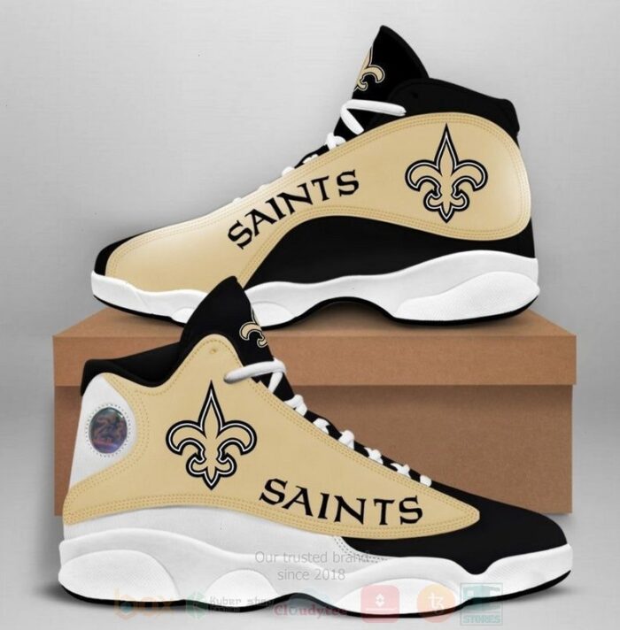 New Orleans Saints Nfl Air Jordan 13 Shoes 4