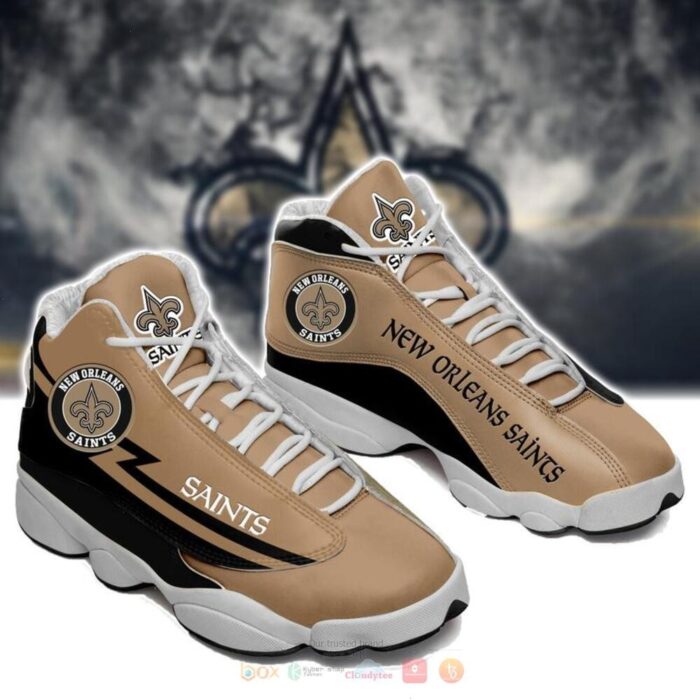 New Orleans Saints Nfl Brown Air Jordan 13 Shoes