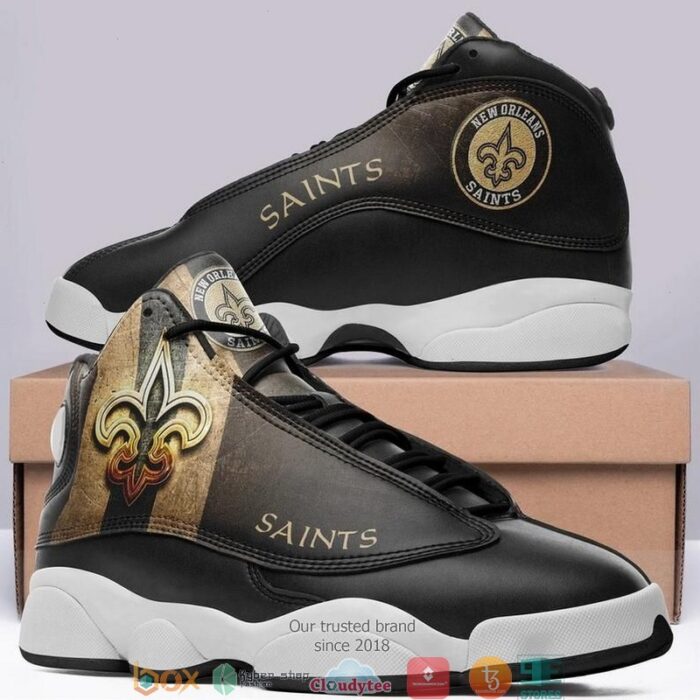 New Orleans Saints Nfl Football Team Air Jordan 13 Sneaker Shoes