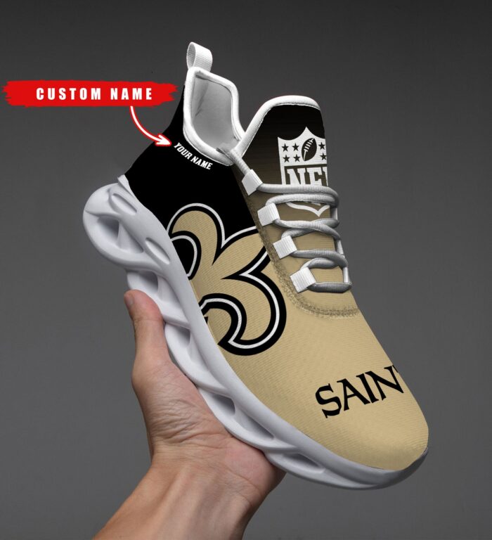 New Orleans Saints Personalized Custom Name Max Soul Shoes