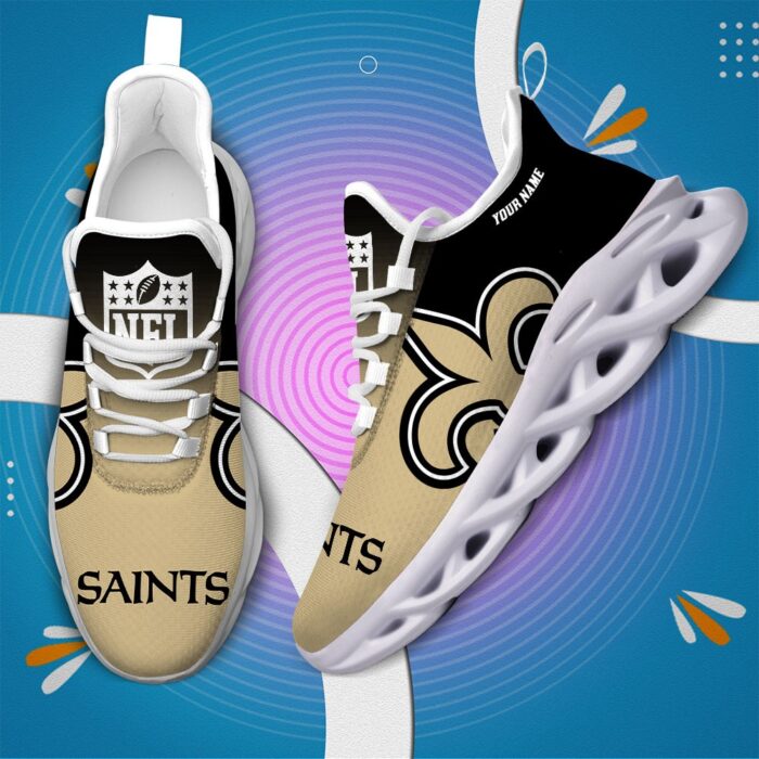 New Orleans Saints Personalized Custom Name Max Soul Shoes