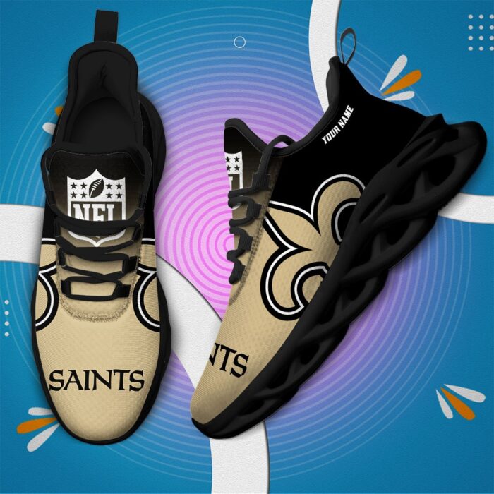 New Orleans Saints Personalized Custom Name Max Soul Shoes